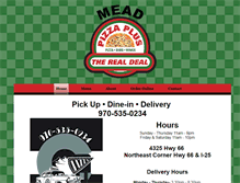 Tablet Screenshot of meadpizzaplus.com
